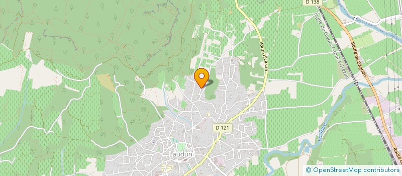 localisation de l'entreprise LE PRE AUX GRIVES  LAUDUN-L'ARDOISE