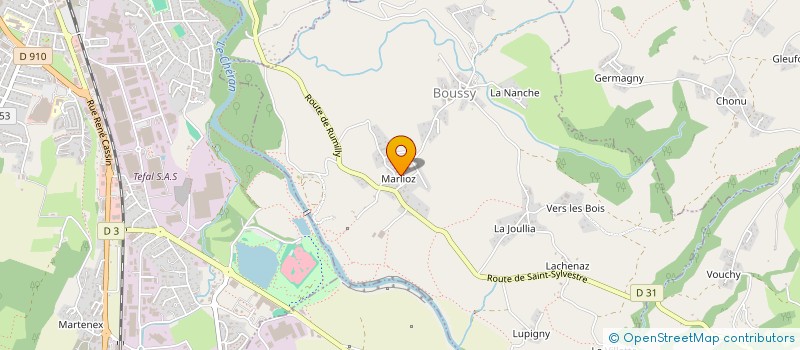 localisation de l'entreprise LE PRE BOSSON à BOUSSY