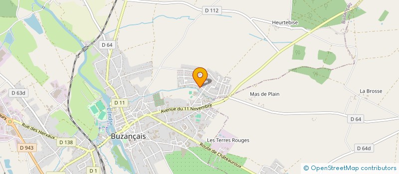 localisation de l'entreprise LE PRE COTTIN à BUZANCAIS