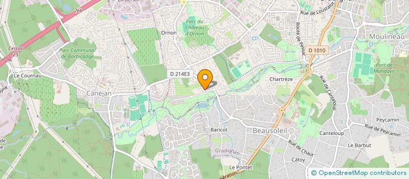 localisation de l'entreprise LE PRE D'HAUSSMANN  CESTAS