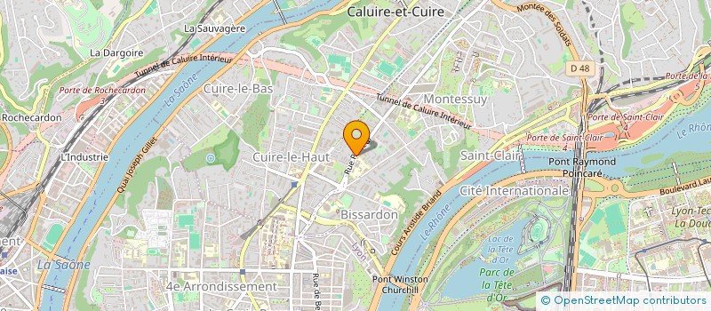 localisation de l'entreprise LE PRE DE L'ANE VERT  CALUIRE-ET-CUIRE