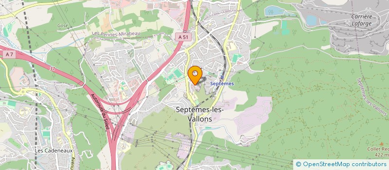localisation de l'entreprise LE PRE DE L'AUBE  SEPTEMES-LES-VALLONS