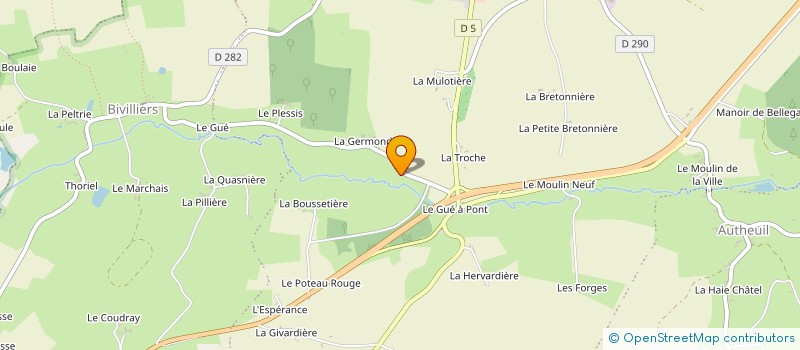 localisation de l'entreprise LE PRE DE LA GRANGE  TOUROUVRE AU PERCHE