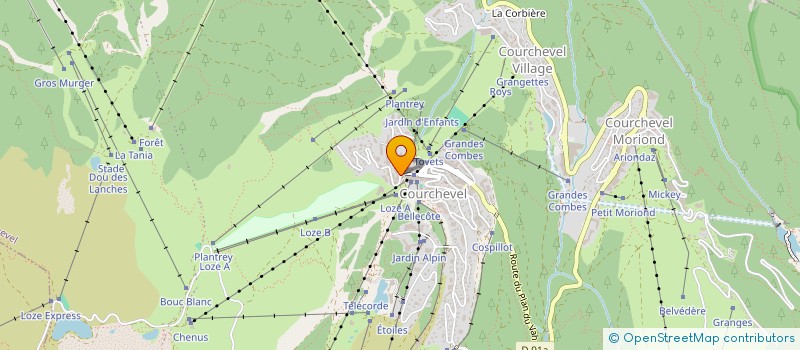 localisation de l'entreprise LE PRE DE LA MER à COURCHEVEL