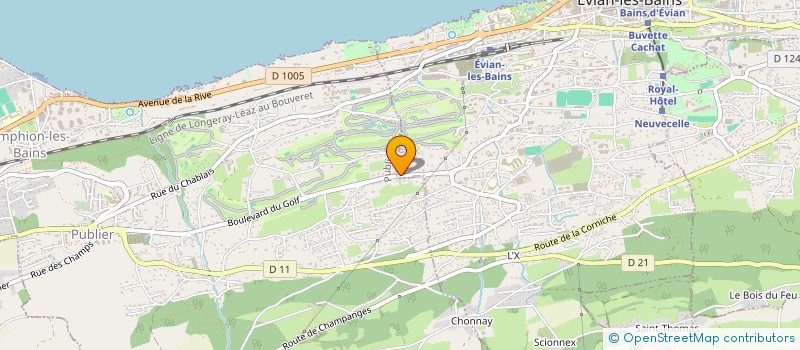localisation de l'entreprise LE PRE DE PIERRE  EVIAN-LES-BAINS