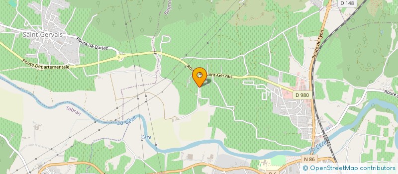 localisation de l'entreprise LE PRE DE SAINT GERVAIS  SAINT-GERVAIS