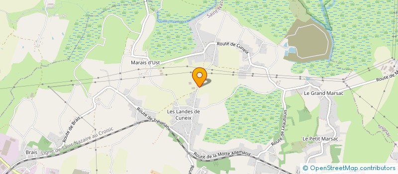 localisation de l'entreprise LE PRE DES CHAMPS à SAINT-NAZAIRE