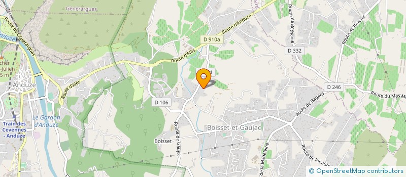 localisation de l'entreprise LE PRE DES OLIVIERS  BOISSET-ET-GAUJAC