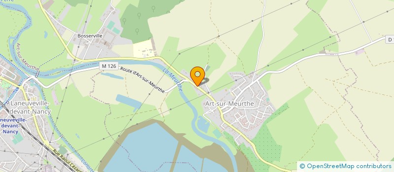 localisation de l'entreprise LE PRE DES SAULES  ART-SUR-MEURTHE