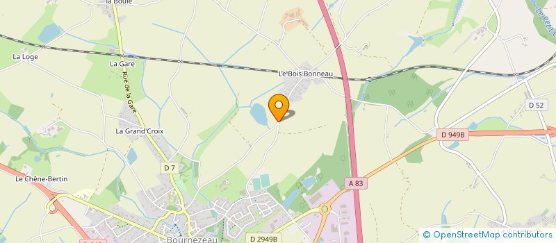 localisation de l'entreprise LE PRE DU GUE  BOURNEZEAU