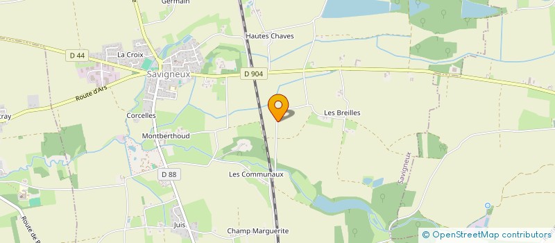 localisation de l'entreprise LE PRE DU PILLET  SAVIGNEUX