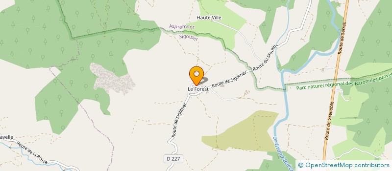 localisation de l'entreprise LE PRE DU SAULE  SIGOTTIER