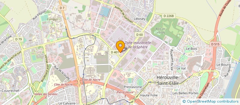 localisation de l'entreprise LE PRE EN VILLE à HEROUVILLE-SAINT-CLAIR