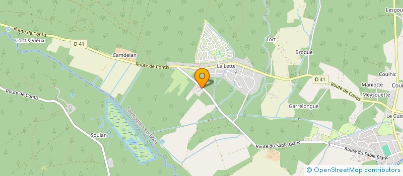 localisation de l'entreprise LE PRE FLEURI  SAINT-JULIEN-EN-BORN