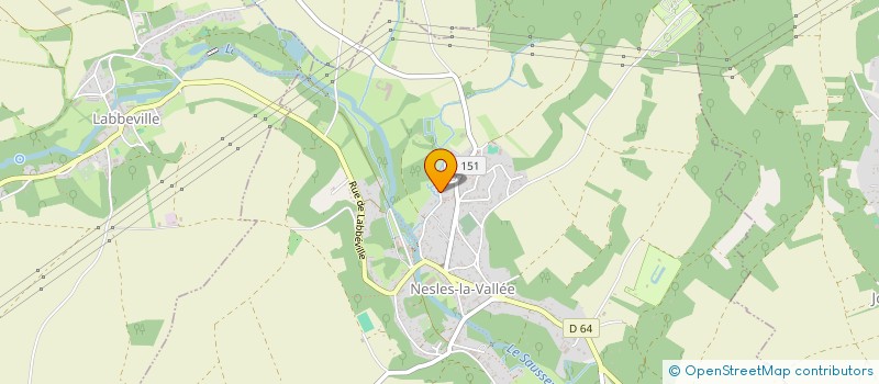 localisation de l'entreprise LE PRE FLEURI  NESLES-LA-VALLEE