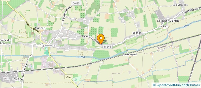 localisation de l'entreprise LE PRE JUTARD à EPINOUZE