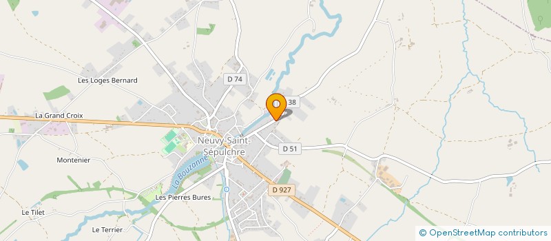 localisation de l'entreprise LE PRE NEUF à NEUVY-SAINT-SEPULCHRE