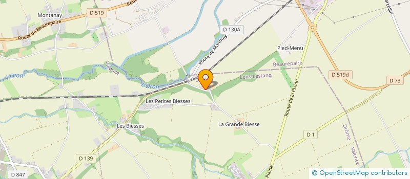 localisation de l'entreprise LE PRE NEUF  LENS-LESTANG