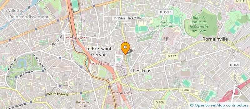 localisation de l'entreprise LE PRE SALE - ASSOCIATION DES USAGERS DE LA CANTINE - DIRECTION DEPARTEMENTALE DE L'EQUIPEMENT BUREAUX DU PRE SAINT GERV à LE PRE-SAINT-GERVAIS