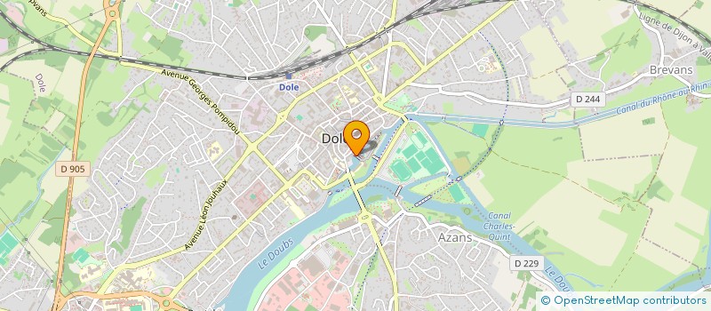localisation de l'entreprise LE PRELOT SARL à DOLE
