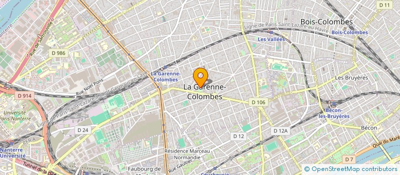 localisation de l'entreprise LE PRELUDE à LA GARENNE COLOMBES