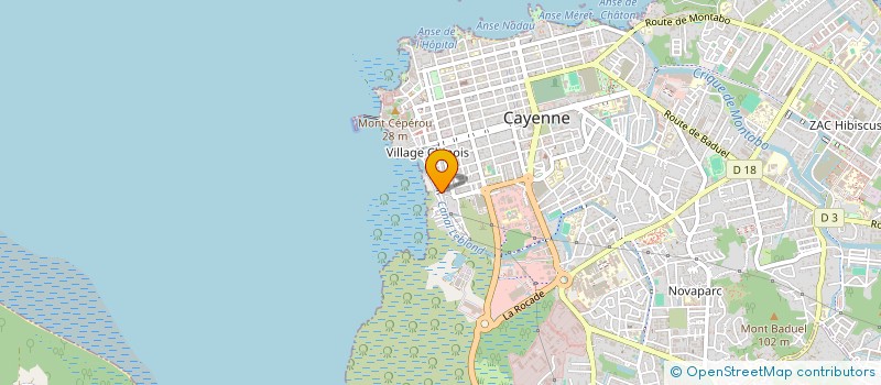 localisation de l'entreprise LE PREMIER PAS à CAYENNE