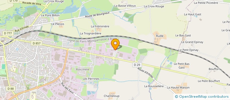 localisation de l'entreprise LE PREMIER VALET à VITRE