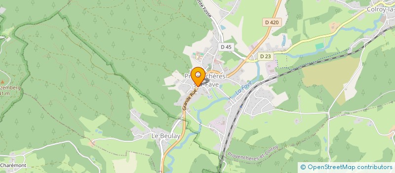 localisation de l'entreprise LE PRENSUREUX  PROVENCHERES-ET-COLROY