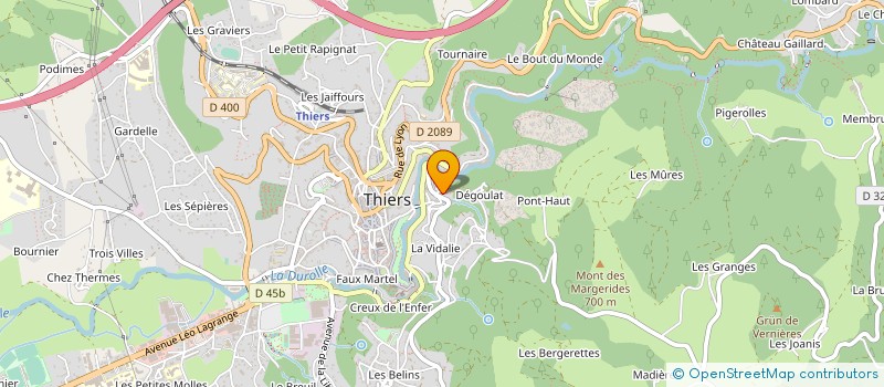 localisation de l'entreprise LE PRES DAUPHAN  THIERS