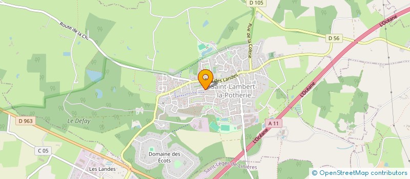 localisation de l'entreprise LE PRES DE LA BARATTE  SAINT-LEGER-DE-LINIERES