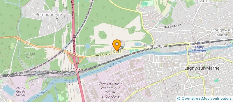 localisation de l'entreprise LE PRESBYTERE à POMPONNE