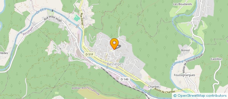 localisation de l'entreprise LE PRESBYTERE DE BESSEGES  BESSEGES