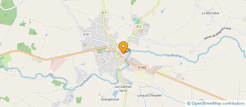 localisation de l'entreprise LE PRESBYTERE DES RENARDS  MAGNAC-LAVAL