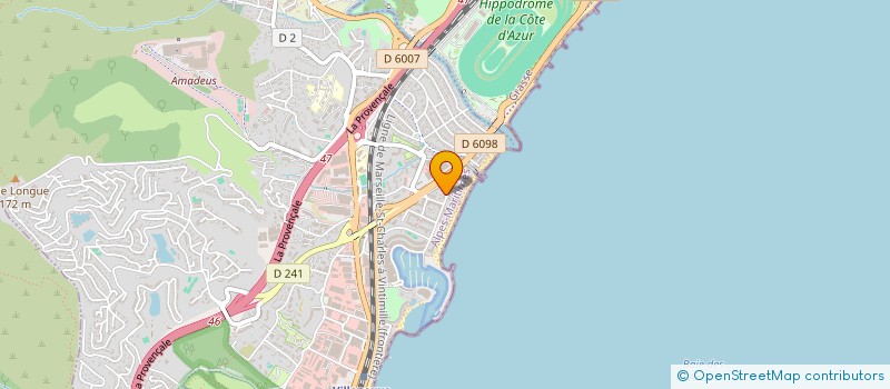 localisation de l'entreprise LE PRESENT  VILLENEUVE-LOUBET