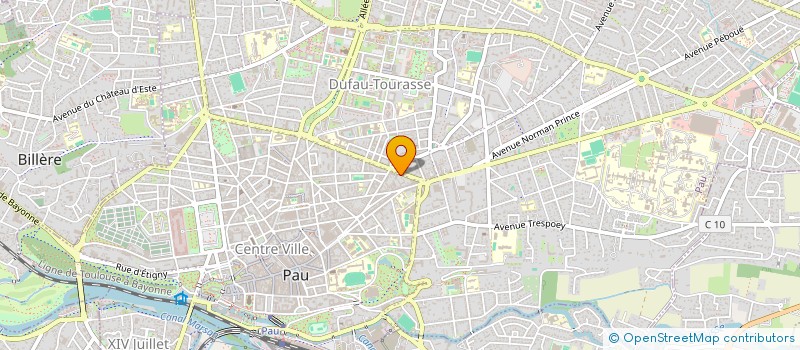 localisation de l'entreprise LE PRESSING à PAU