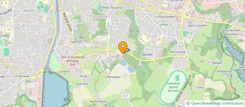 localisation de l'entreprise LE PRESSING DE L'HERMINE  VANNES