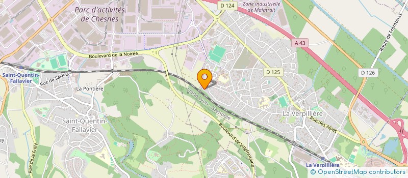 localisation de l'entreprise LE PRESSING DES ALPES à LA VERPILLIERE