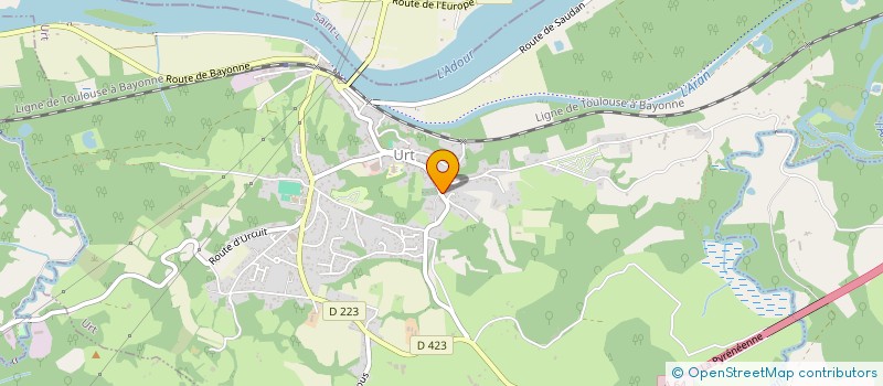 localisation de l'entreprise LE PRESSING DES TROIS VALLEES à URT