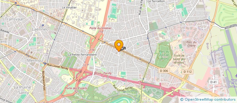 localisation de l'entreprise LE PRESSING DU SOLEIL à BRON