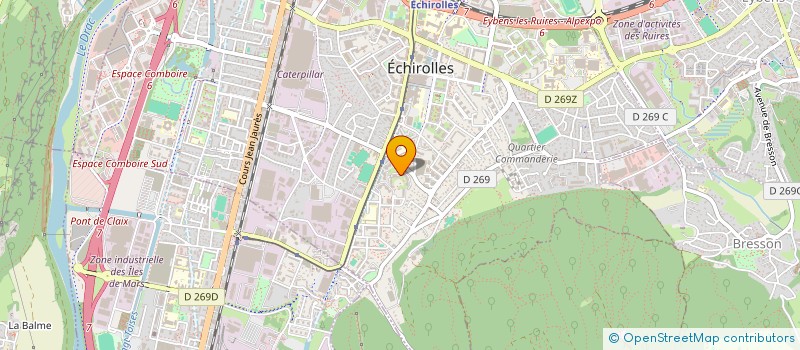 localisation de l'entreprise LE PRESSING DU VILLAGE à ECHIROLLES