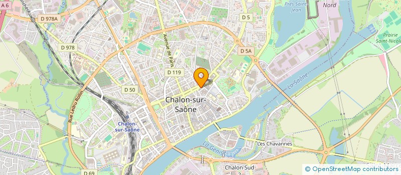 localisation de l'entreprise LE PRESSOIR à CHALON-SUR-SAONE