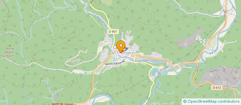 localisation de l'entreprise LE PRESSOIR à SAINT-PONS-DE-THOMIERES