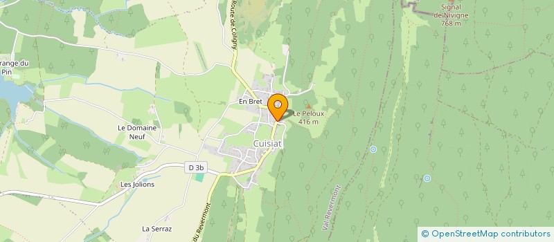 localisation de l'entreprise LE PRESSOIR DE CUISIAT à VAL-REVERMONT