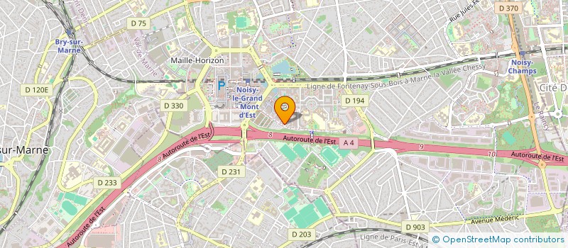 localisation de l'entreprise LE PRESTATAIRE DIAMANT  NOISY-LE-GRAND