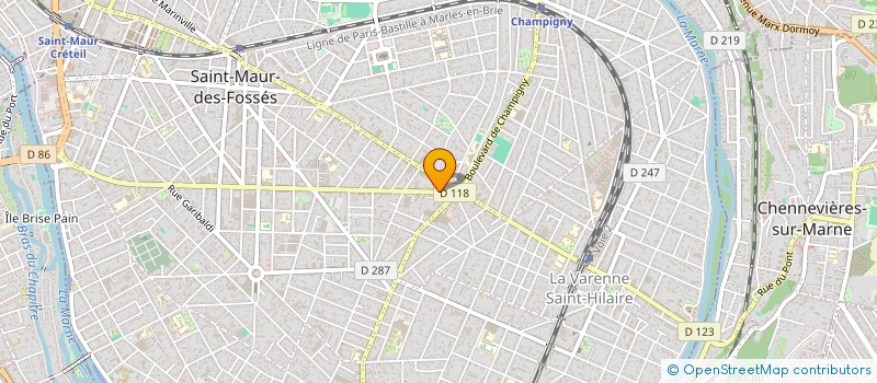 localisation de l'entreprise LE PRESTIGE  SAINT-MAUR-DES-FOSSES