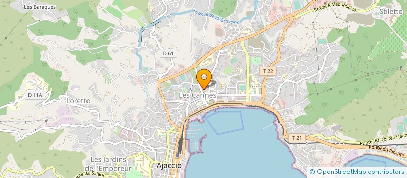 localisation de l'entreprise LE PRESTIGE  AJACCIO