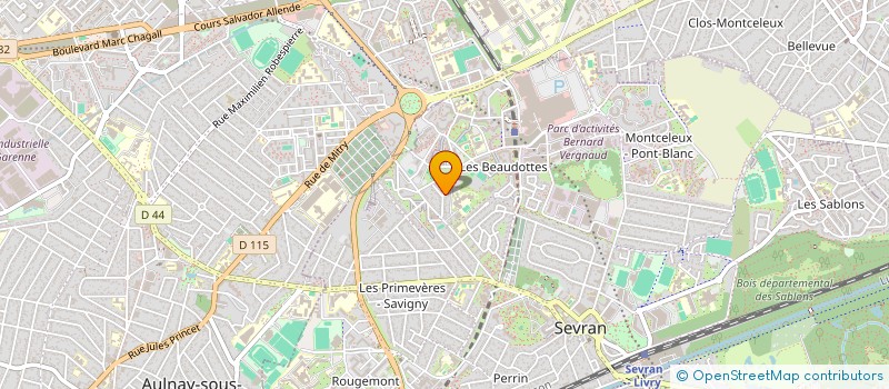 localisation de l'entreprise LE PRESTIGE JARDINAGE à SEVRAN