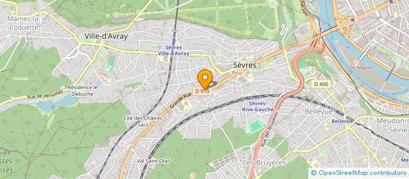 localisation de l'entreprise LE PRESTIGE SARL à SEVRES