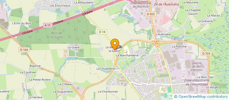 localisation de l'entreprise LE PRETI  VAIR-SUR-LOIRE