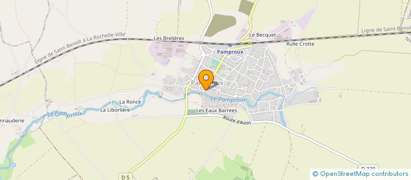 localisation de l'entreprise LE PRIEURE  PAMPROUX